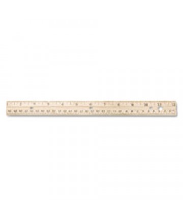 Wood Yardstick with Metal Ends, 36 Long. Clear Lacquer Finish