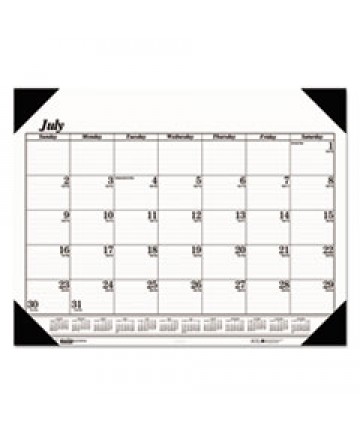 RECYCLED ECOTONES SUNSET ORCHID MONTHLY DESK PAD CALENDAR, 22 X 17, 2021