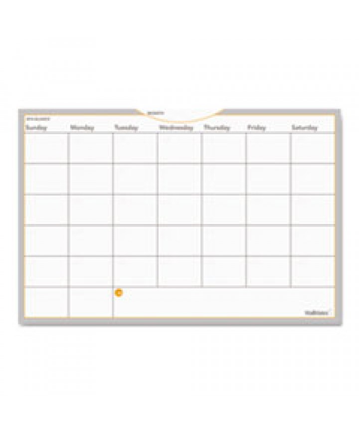 WALLMATES SELFADHESIVE DRY ERASE YEARLY CALENDAR, 24 X 18, 2021