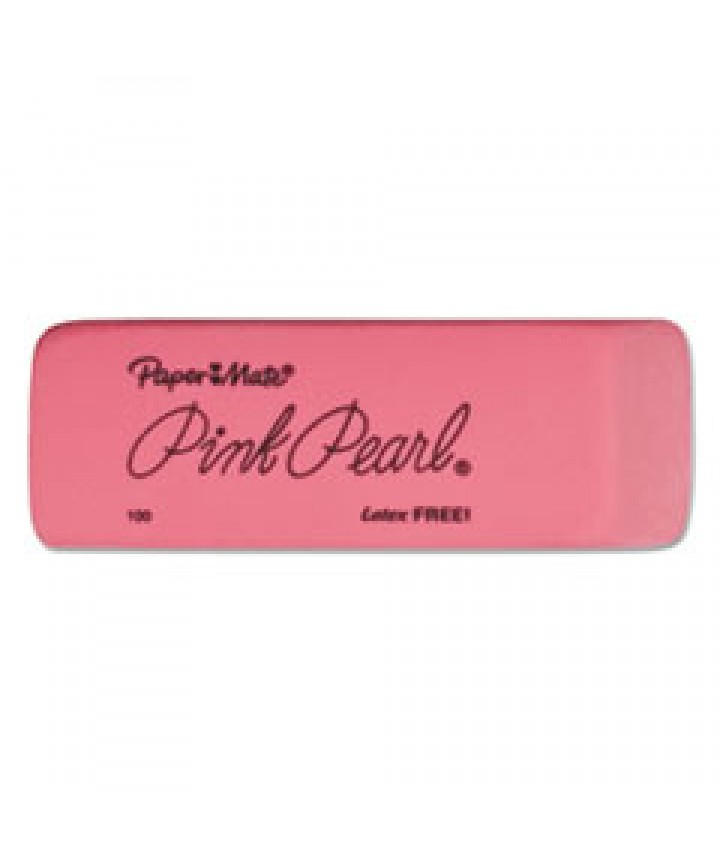 PINK PEARL ERASER, RECTANGULAR, MEDIUM, ELASTOMER, 3/PACK