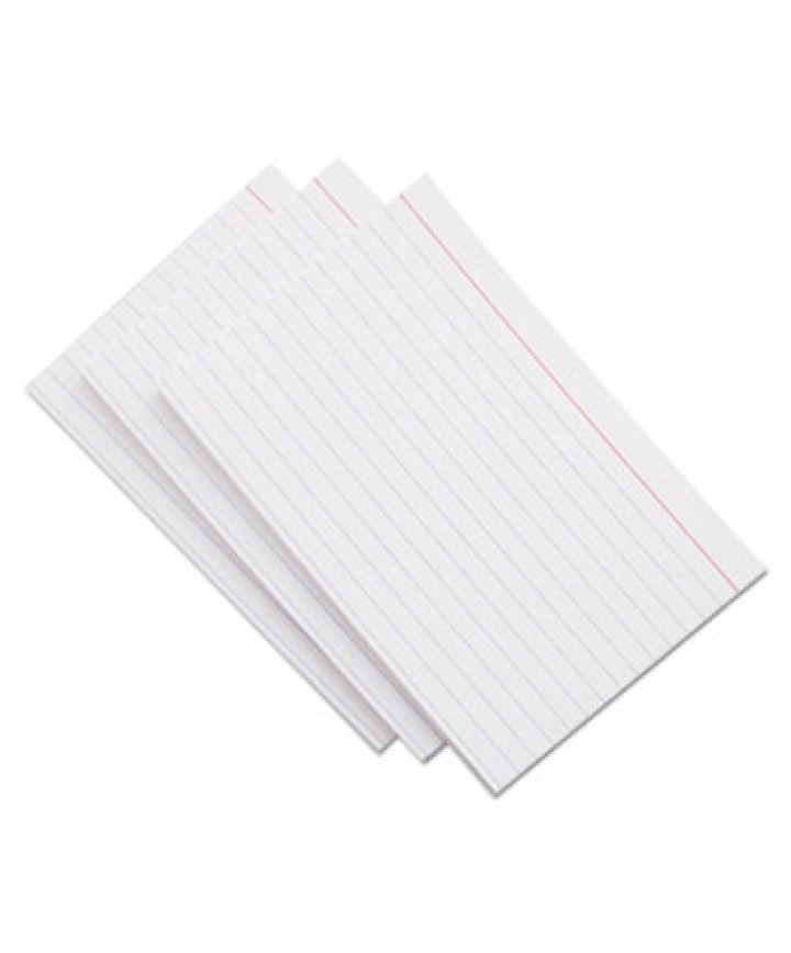 Ruled Index Cards, 4 X 6, White, 100/pack