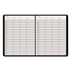 Undated Class Record Book, 10 7/8 X 8 1/4, Black