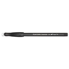 ERASER MATE STICK BALLPOINT PEN, MEDIUM 1MM, BLACK INK/BARREL, DOZEN