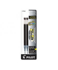 REFILL FOR PILOT GEL PENS, FINE POINT, BLACK INK, 2/PACK